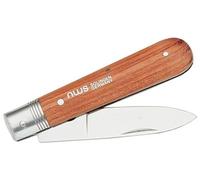 Coltello elettrico per elettricisti con manico in legno, taglio preciso e durata, ideale per lavori di installazione e manutenzione elettrica.