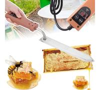Coltello elettrico portatile per la disopercolatura del miele | Coltello elettrico per miele con controllo della temperatura (50-180 ℃),taglierina in acciaio inossidabile per favi