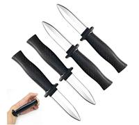 Coltello Finto, 4 Pezzi Coltello Giocattolo, Coltello Finto per Travestimento Halloween, Magic Knife, Coltello Pugnale a Scomparsa, Coltello Giocattolo, Pesce d'aprile, Scherzi di Halloween
