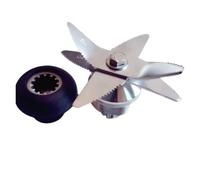 Coltello for miscelazione in acciaio inossidabile, compatibile con TWK, jtc 767 800 lame for tritaghiaccio, compatibile con Vitamix, frullatore for spremiagrumi, tazza da 2 litri, coltello di ricambio