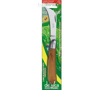 COLTELLO FUNGHI MULTIFUZIONE MANICO LEGNO LAMA ACCIAIO INOX RONCOLA