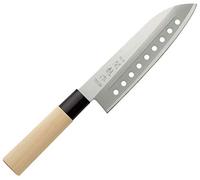 Coltello Giapponese Sekiryu, Acciaio Inox, 165mm Santoku w/ holes