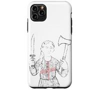 Coltello inglese e ascia simbolo ragazza Giovanna di Union Jack Custodia per iPhone 11 Pro Max