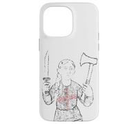 Coltello inglese e ascia simbolo ragazza Giovanna di Union Jack Custodia per iPhone 14 Pro Max