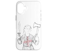 Coltello inglese e ascia simbolo ragazza Giovanna di Union Jack Custodia per iPhone 16 Plus