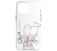 Coltello inglese e ascia simbolo ragazza Giovanna di Union Jack Custodia per iPhone 16 Pro Max