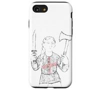 Coltello inglese e ascia simbolo ragazza Giovanna di Union Jack Custodia per iPhone SE (2020) / 7/8