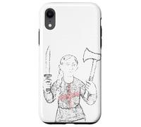 Coltello inglese e ascia simbolo ragazza Giovanna di Union Jack Custodia per iPhone XR