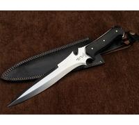 Coltello Krauser RE4 in acciaio a molla a foglia fatto a mano, coltello Bowie...