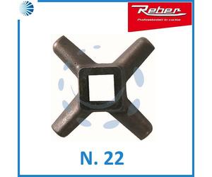 Coltello lama tritacarne trita carne elettrico macina carne reber acciaio 22