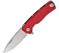 Coltello Lionsteel ROK ROSSO in alluminio, RotoBlock, lama satinata M390 ROK A RS