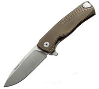 Coltello Lionsteel Solid Titanium, RotoBlock, M390 BRONZO con FLIPPER ROK B
