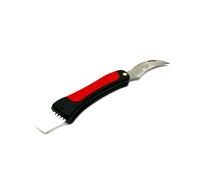 Coltello Mac coglifunghi con manico gommato rosso e nero 46014269