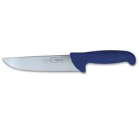 Coltello macellaio francese lama(18cm) Inox ERGOGRIP PROFESSIONALE Blu e Cromo