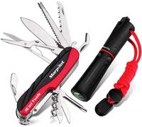 Coltello Multiuso E Pietra Focaia Set 15 in 1 Coltello Multiuso E 5 in 1 Fire St