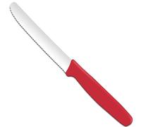 Coltello multiuso seghettato 112/211 mm - rosso