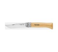 Coltello Opinel Viroblock N.10 Inox - Set da 6 Pezzi con Lama da 10 cm e Manico in Faggio