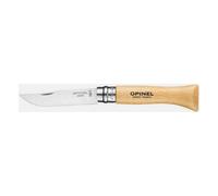 Coltello Opinel Viroblock N.6 Inox - Display da 12 Pezzi, Lama 7 cm, Manico in Faggio