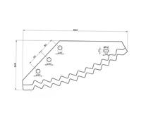Coltello per carri miscelatori BVL diverse varianti 79-723, 79723, VL91065 | PTA nessun colore