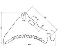 Coltello per carro autocaricante compatibile con Mengele diverse varianti 01-129 690, 01129690 nessun colore