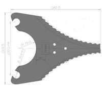 Coltello per carro autocaricante compatibile con Strautmann diverse varianti 76336500, 763345002, Exact Cut nessun colore
