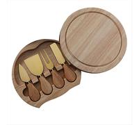 Coltello per formaggio, pala, utensile in acciaio inox, set di posate, confezione regalo, cucina, cottura, oro