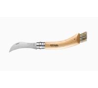 COLTELLO PER FUNGHI SERRAMANICO TASCABILE LAMA ACCIAIO 8 CM CON SETOLE