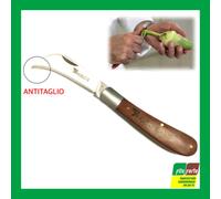 COLTELLO PER ORTAGGI E FRUTTA ANGELO B. LAMA ACCIAIO INOX MANICO LEGNO CARCIOFI
