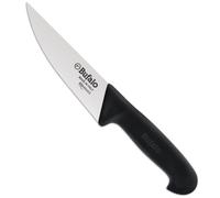 Coltello per Pelare Lama 18 cm Bufalo Emilia S42/18 Manico Nero