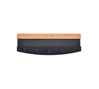 Coltello per pizza con lama da 32 cm, tagliapizza affilato in acciaio inox con manico in legno, grande coltello da pesata, più efficace dello scooter per pizza, grande peso più efficace rispetto al