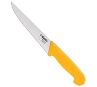 Coltello per Scannare Lama 18 cm Bufalo Scanno Costa Dritta S95/18 Manico Giallo