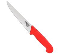 Coltello per Scannare Lama 18 cm Bufalo Scanno Costa Dritta S95/18 Manico Rosso
