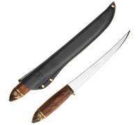 Coltello per sfilettare il salmone Marttiini acciaio inossidabile/betulla riccia trattata termicamen