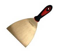 Coltello per stucco, raschietto spesso con manico in gomma, raschietto per cartongesso, per legno, raschietto per carta da parati, design ergonomico