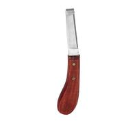 Coltello per Zoccoli Strumento per Maniscalco Mano Sinistra con Manico in Legno Marrone per Rifilare Cavalli Professionale