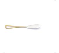 Coltello pesce Firenze oro, acciaio 18-10, oro 24 carati , spessore 2.5 mm, lunghezza 192 mm cromo