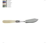 Coltello pesce georgian, Acciaio 18/10 AISI 304 Lucido manicatura acrilico perlato, lunghezza 219 mm multicolor