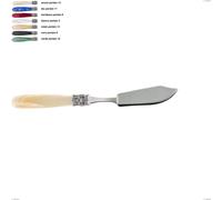 Coltello pesce mona lisa, Acciaio 18/10 AISI 304 Lucido manicatura acrilico perlato, lunghezza 215 mm multicolor