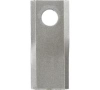 Coltello piegato per falciatrici rotative misura 93x40x3 destro Ø foro 16mm. Adattabile Kuhn 56151300, JD CC19333, NH 274097, Pottinger 716060350, PZ DM-160