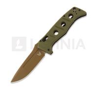 Coltello pieghevole Benchmade Auto Adamas CruWear Flat Earth, verde