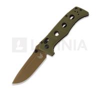 Coltello pieghevole Benchmade Mini Adamas Flat Earth, oliivinvihreä
