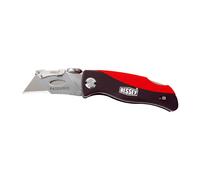 Coltello pieghevole con lama e manico in plastica