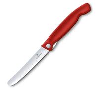Coltello pieghevole da cucina Victorinox Red con lama liscia e punta arrotondata