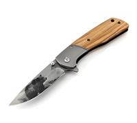 Coltello pieghevole da esterno AN-27835 - Marrone / Orso