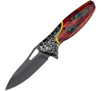 Coltello pieghevole da esterno DV-39384 - Rosso / Nero