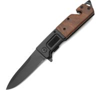 Coltello pieghevole da esterno SR-39374 - Nero / Marrone