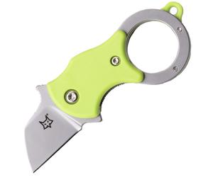 COLTELLO PIEGHEVOLE FOX MINI-TA MANICO IN NYLON VERDE - LAMA IN ACCIAIO INOX 1.4116 SABBIATA