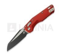 Coltello pieghevole Microtech MSI Mini Ram-Lok Black Standard Fluted Aluminum Red