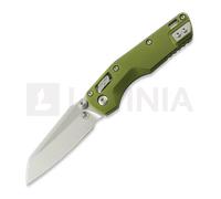Coltello pieghevole Microtech MSI Mini Ram-Lok Stonewash Standard Fluted Aluminum OD Green