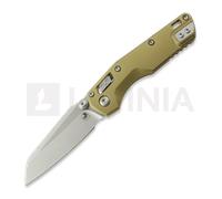 Coltello pieghevole Microtech MSI Mini Ram-Lok Stonewash Standard Fluted Aluminum Tan